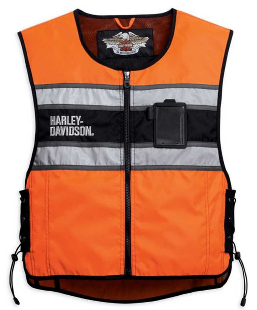 Harley Davidson Men S Hi Vis Orange Riding Vest 98172 08vm