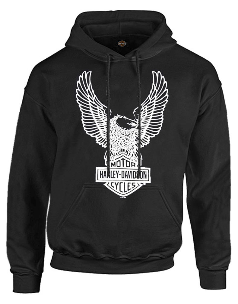 Harley-Davidson® Men's Pullover Hoodie Sweatshirt, Eagle Hooded