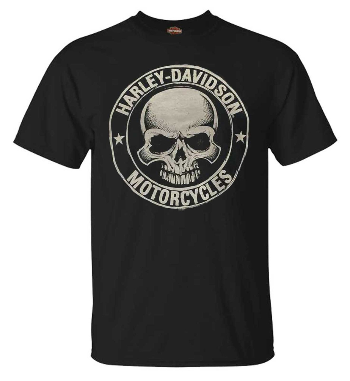 Harley-Davidson® Men's H-D Skull Badge Short Sleeve T-Shirt Black. 30298293