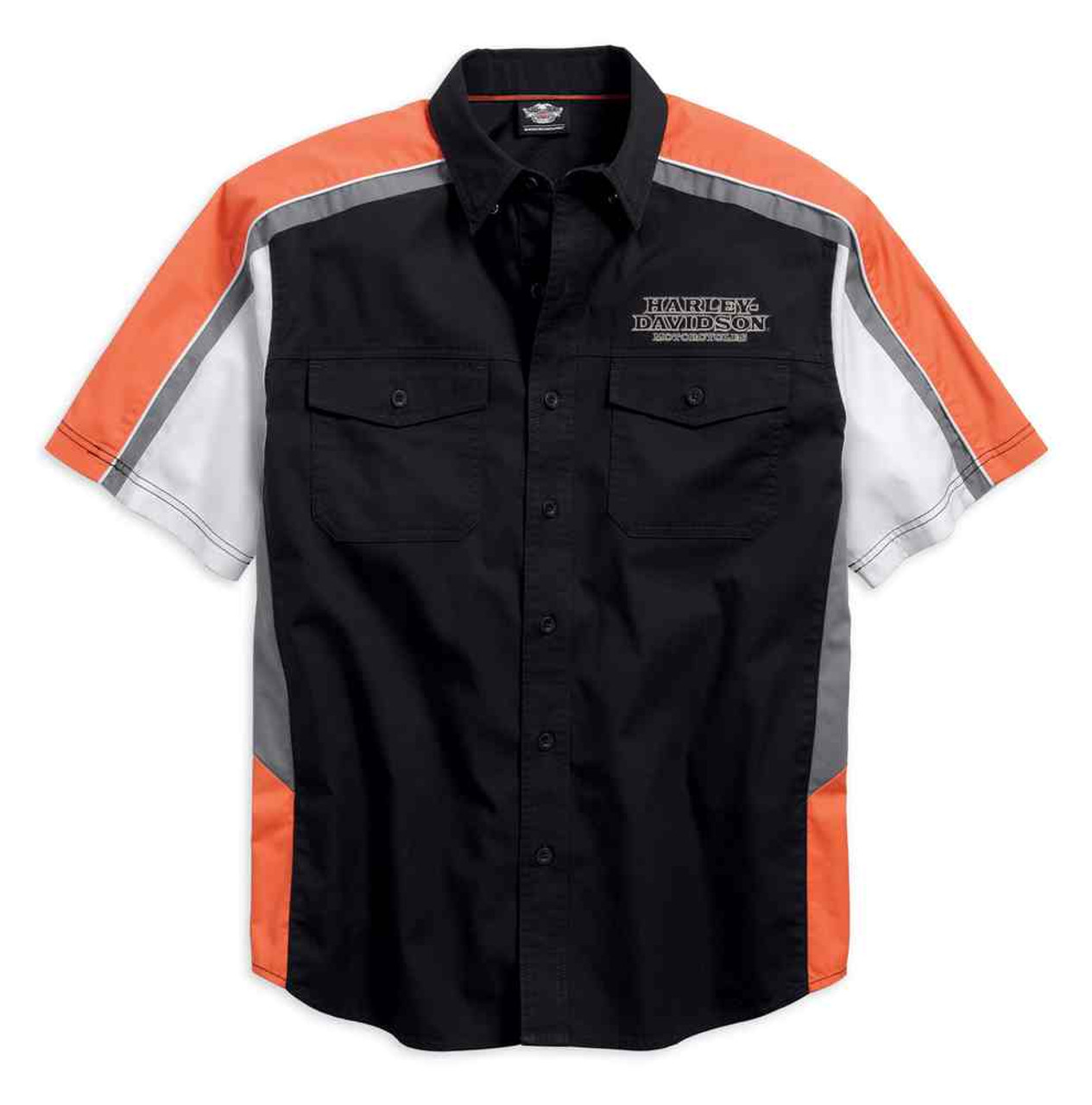 【oan】Flame Harley Short Sleeve T-shirt Harley-Davidson® Men's Growl Flame Short Sleeve T-Shirt