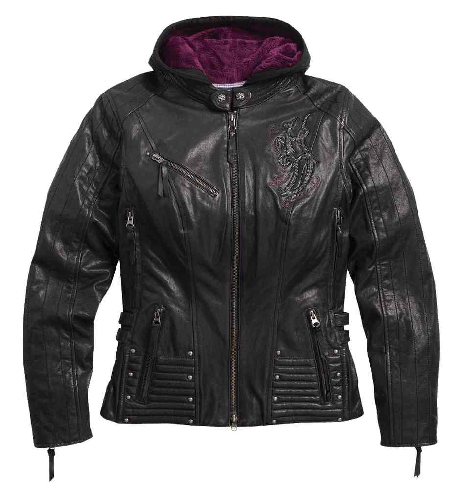 Harley-Davidson® Women's Avangelina 3IN1 Leather Jacket, Black