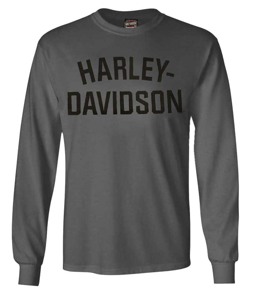 Harley-Davidson® Men's T-Shirt Heritage H-D Long Sleeve Charcoal Harley-Davidson® Men's T-Shirt Heritage H-D Long Sleeve Charcoal