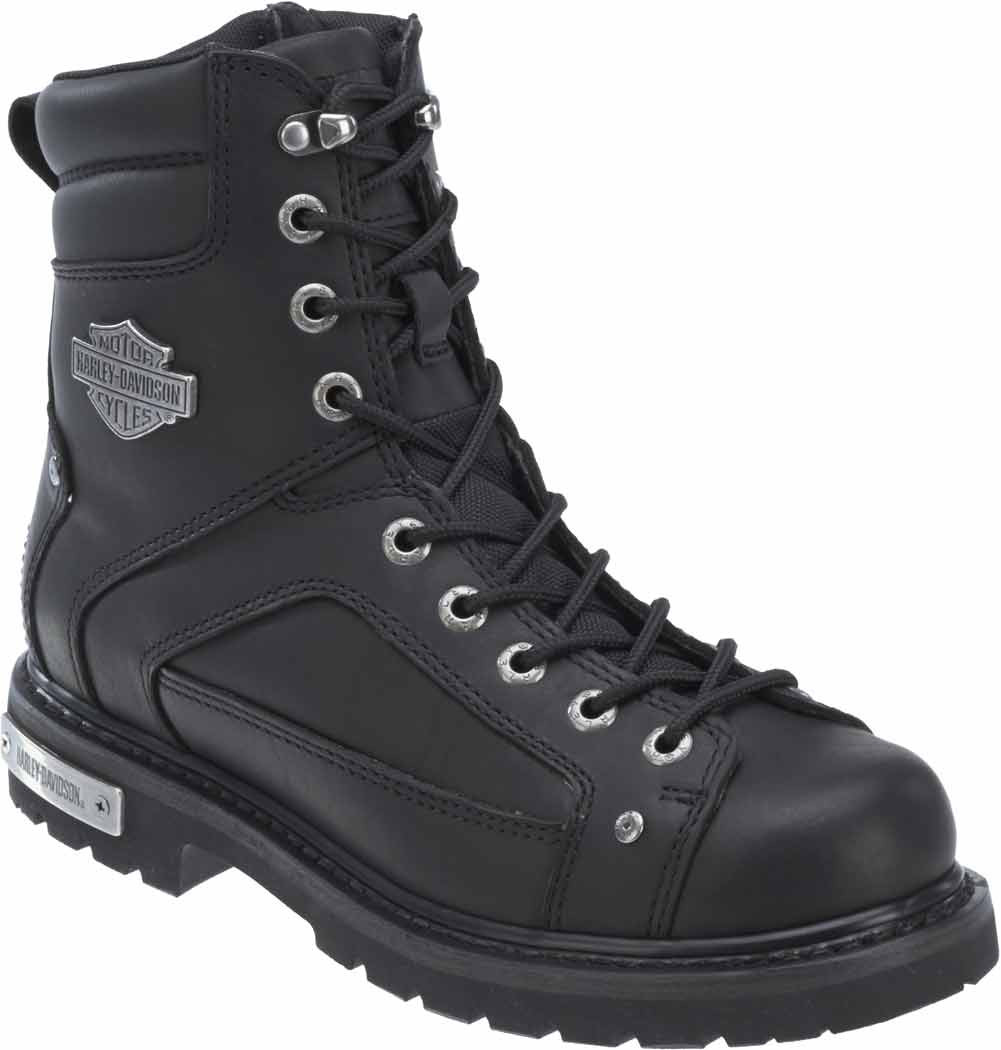 Harley-Davidson® Men's Abercorn 7-Inch Black Motorcycle Lace Boots