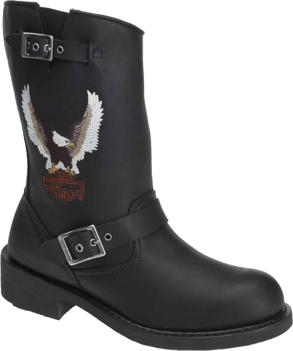 Harley-Davidson® Men's Jerry 9.5-Inch Black or Brown Leather Boots