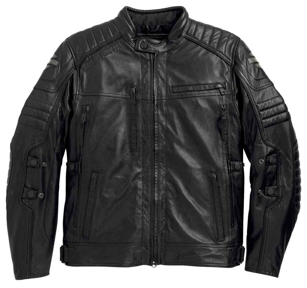 Harley-Davidson® Men's Waterproof Donoghue Leather Jacket, Black