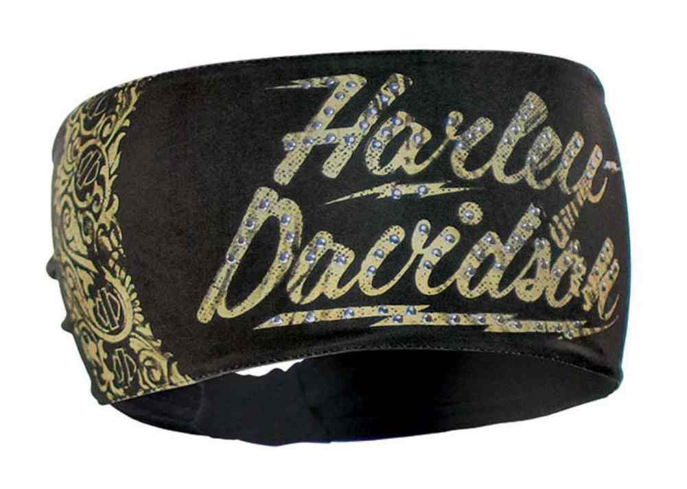 HarleyDavidson® Women's Headband, Studded Rhinestone HD Lightning