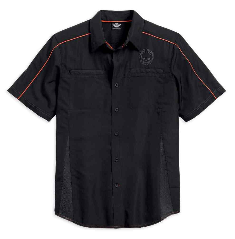 Harley-Davidson® Men's Shirt, Vented Performance Willie G Skull