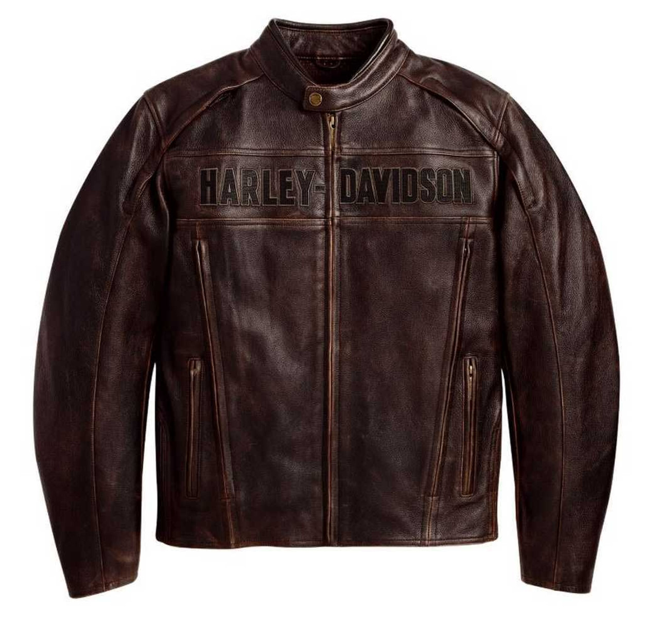 Harley-Davidson® Men's Roadway Leather Jacket Brown 98002-11VM ...