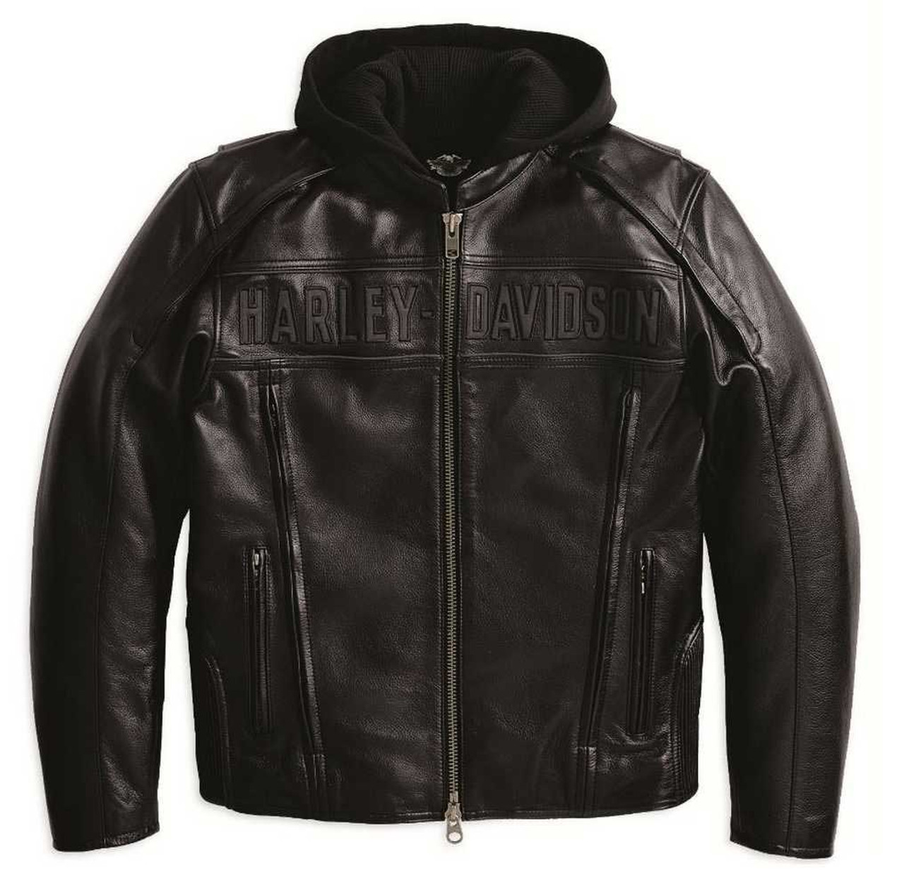 Harley-Davidson® Men's Reflective Road Warrior 3-in-1 Leather Jacket  98138-09VM