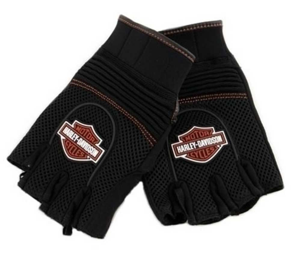 Harley-Davidson® Men's Bar & Shield Fingerless Mesh Gloves 98262