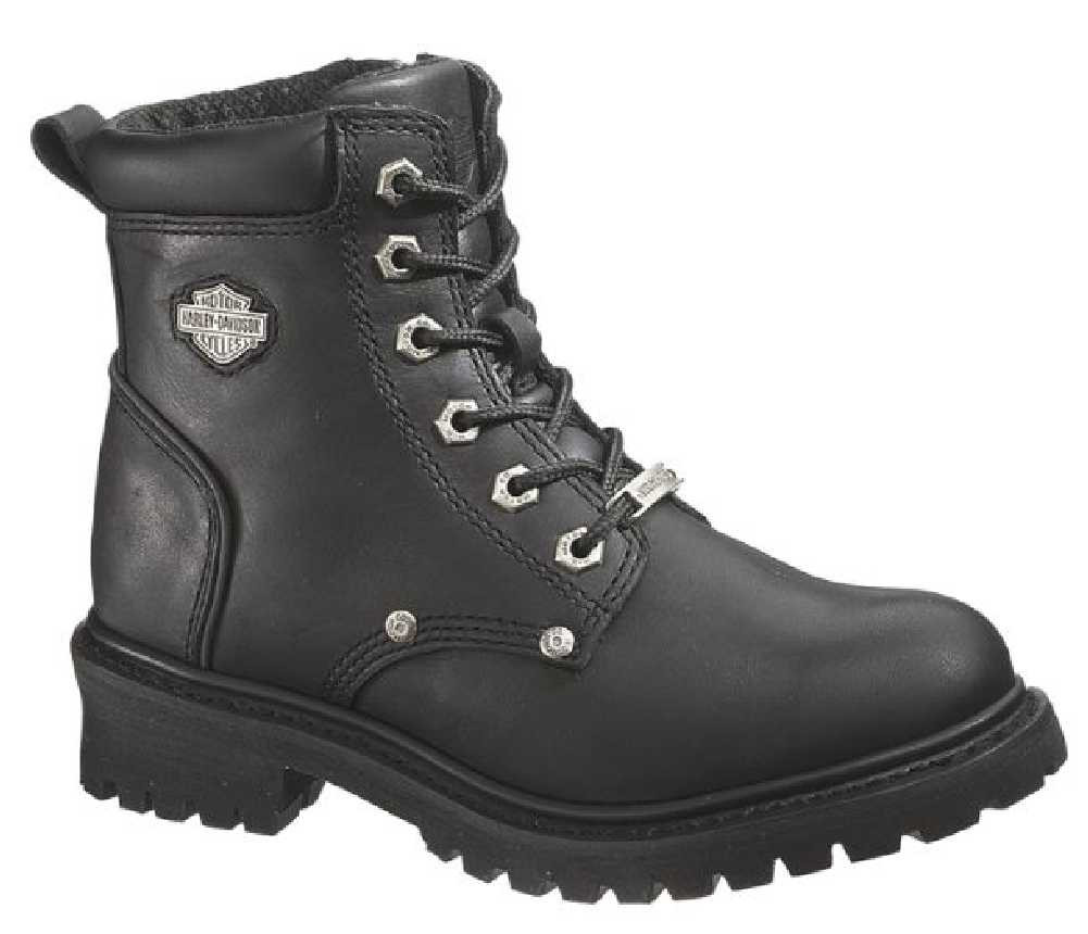 Harley-Davidson® Women's Shawnee Lace Up Black 5-Inch Motorcycle