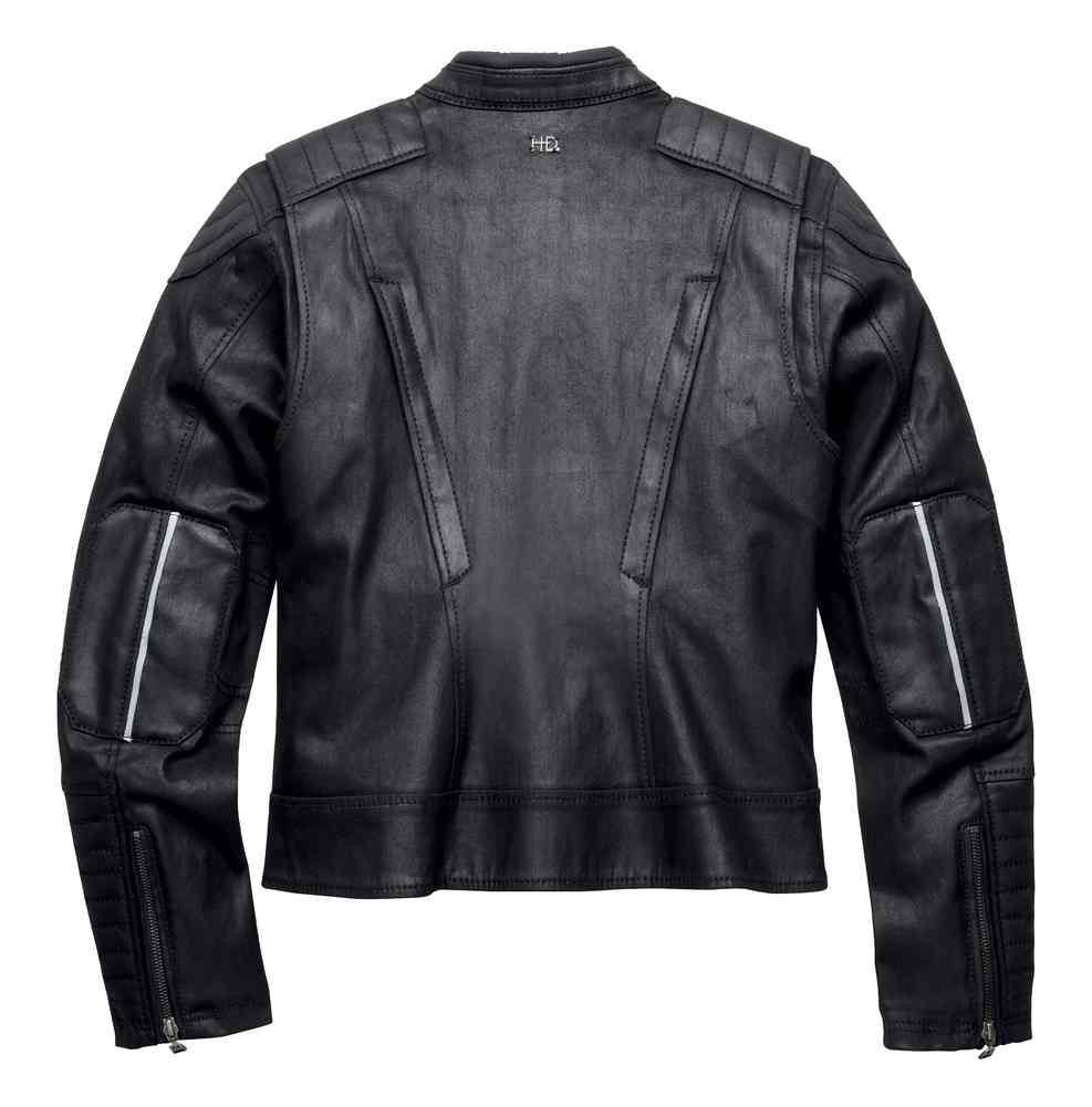 Harley-Davidson® Womens Black Label Quilted Coated Denim Riding Jacket ...