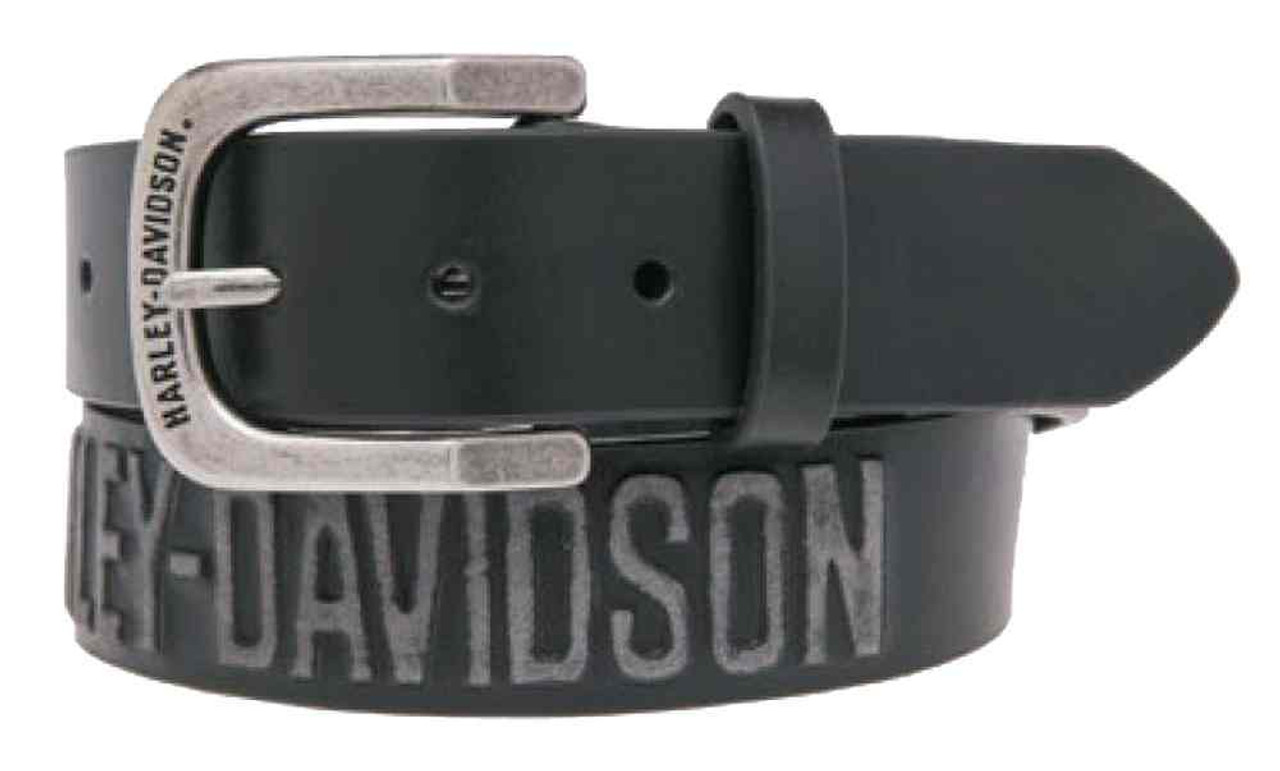 Harley-Davidson® Men's Embossed Highway To Hell Leather Belt