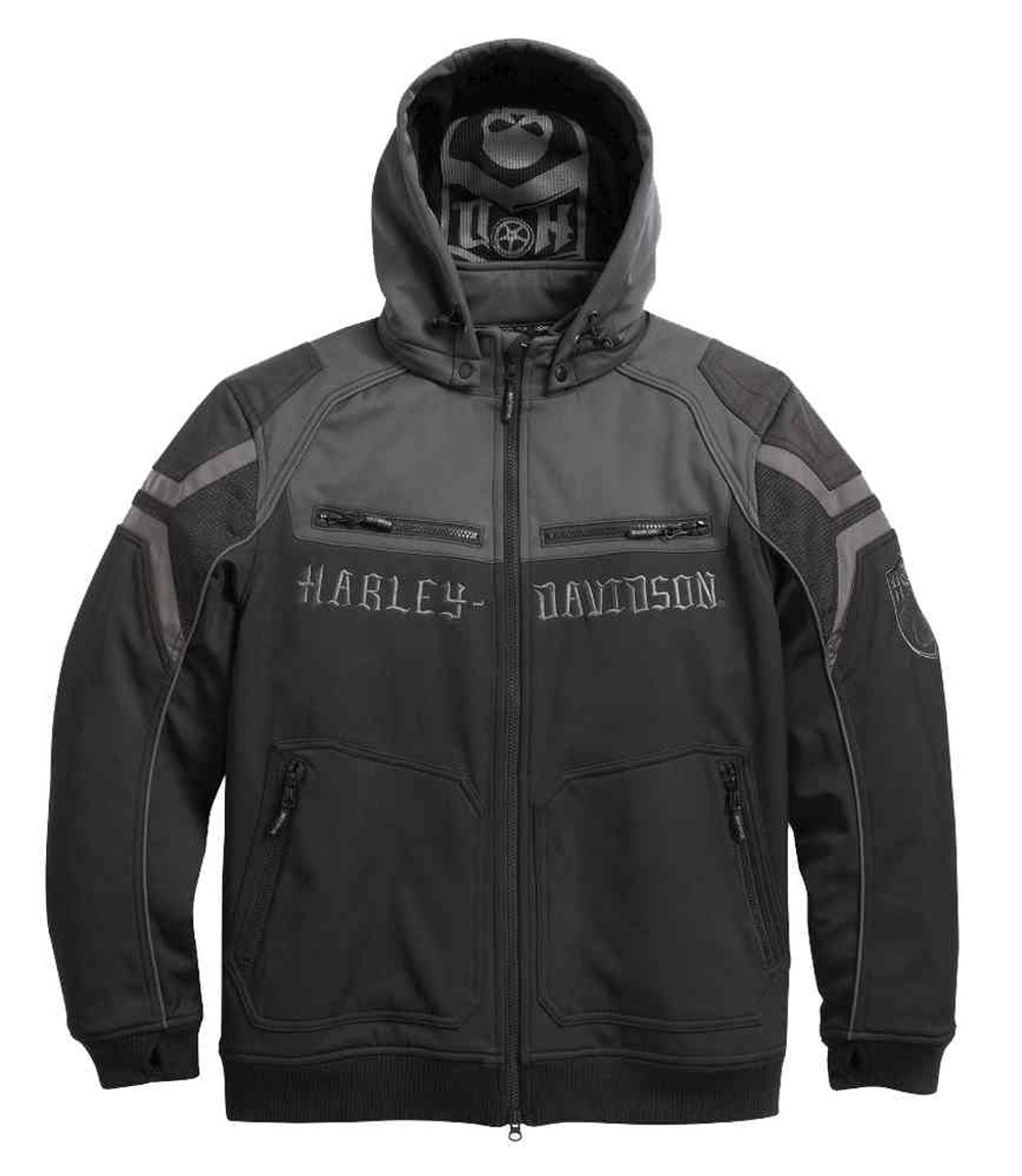 Harley-Davidson パーカー M Harley-Davidson® Men's Bar & Shield 1/4-Zip Mockneck