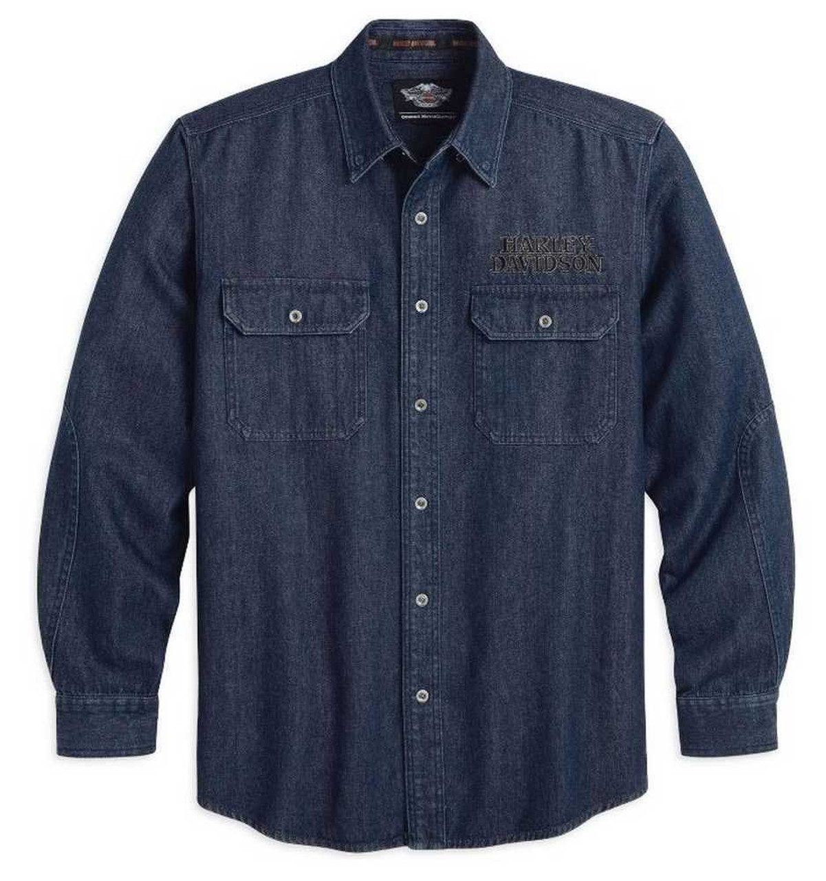 mens blue denim shirt