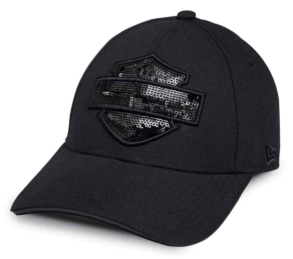 HarleyDavidson® Women's Tonal Sequin B&S Logo Baseball Cap, Black 9957417VW Wisconsin Harley