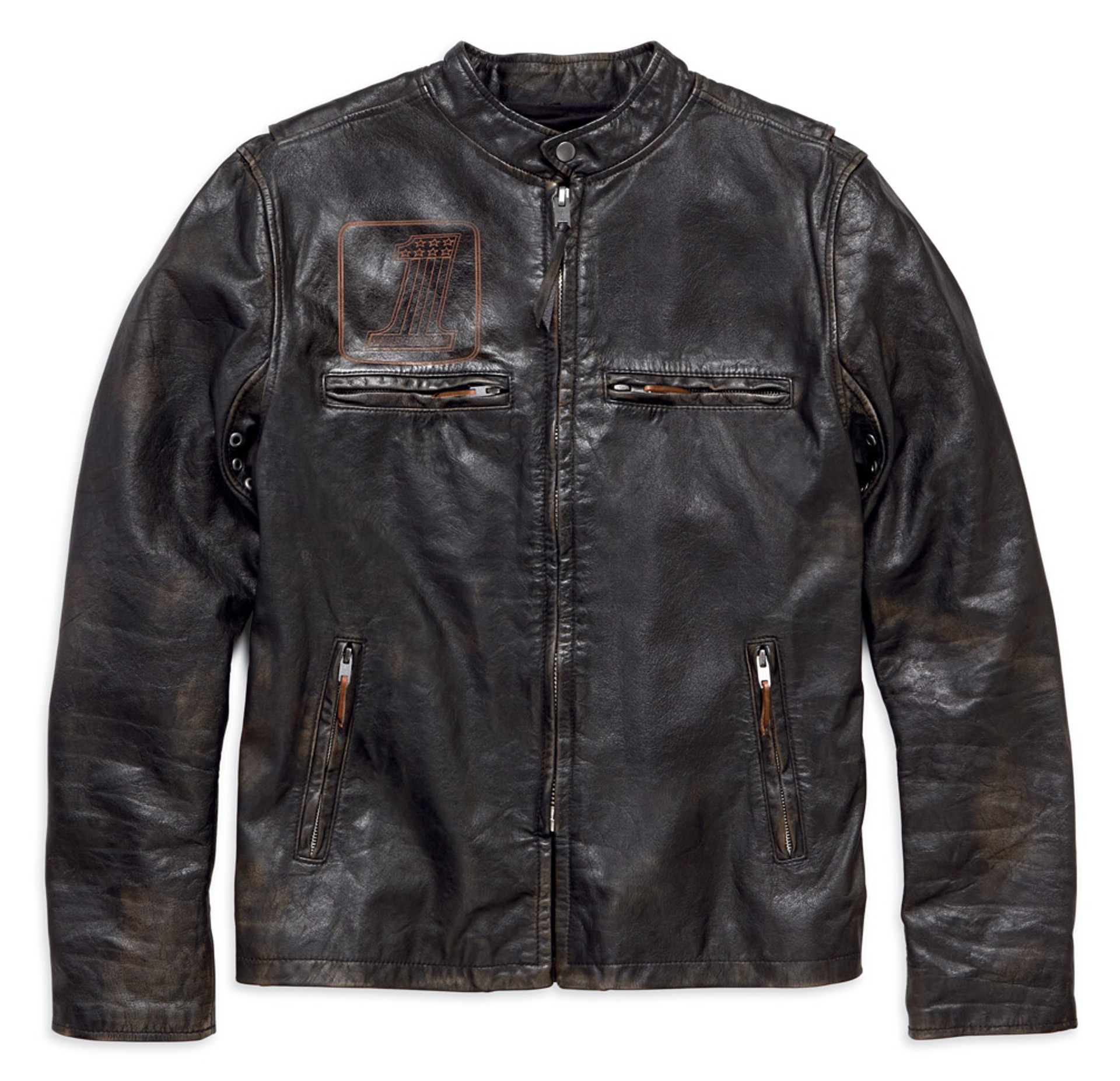 Harley-Davidson® Men's Speed Distressed Slim Fit Leather Jacket 98004 ...