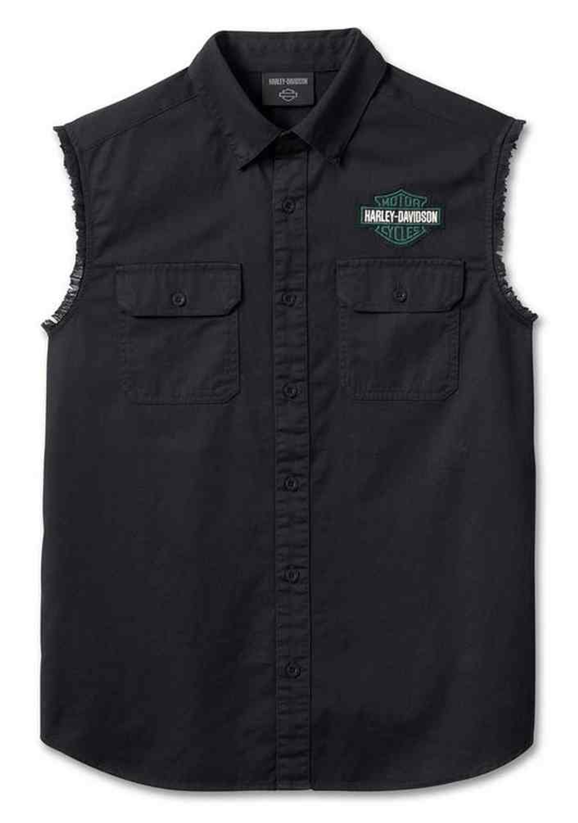 Harley-Davidson® Men's Bar & Shield Sleeveless Blowout Shirt, Black ...