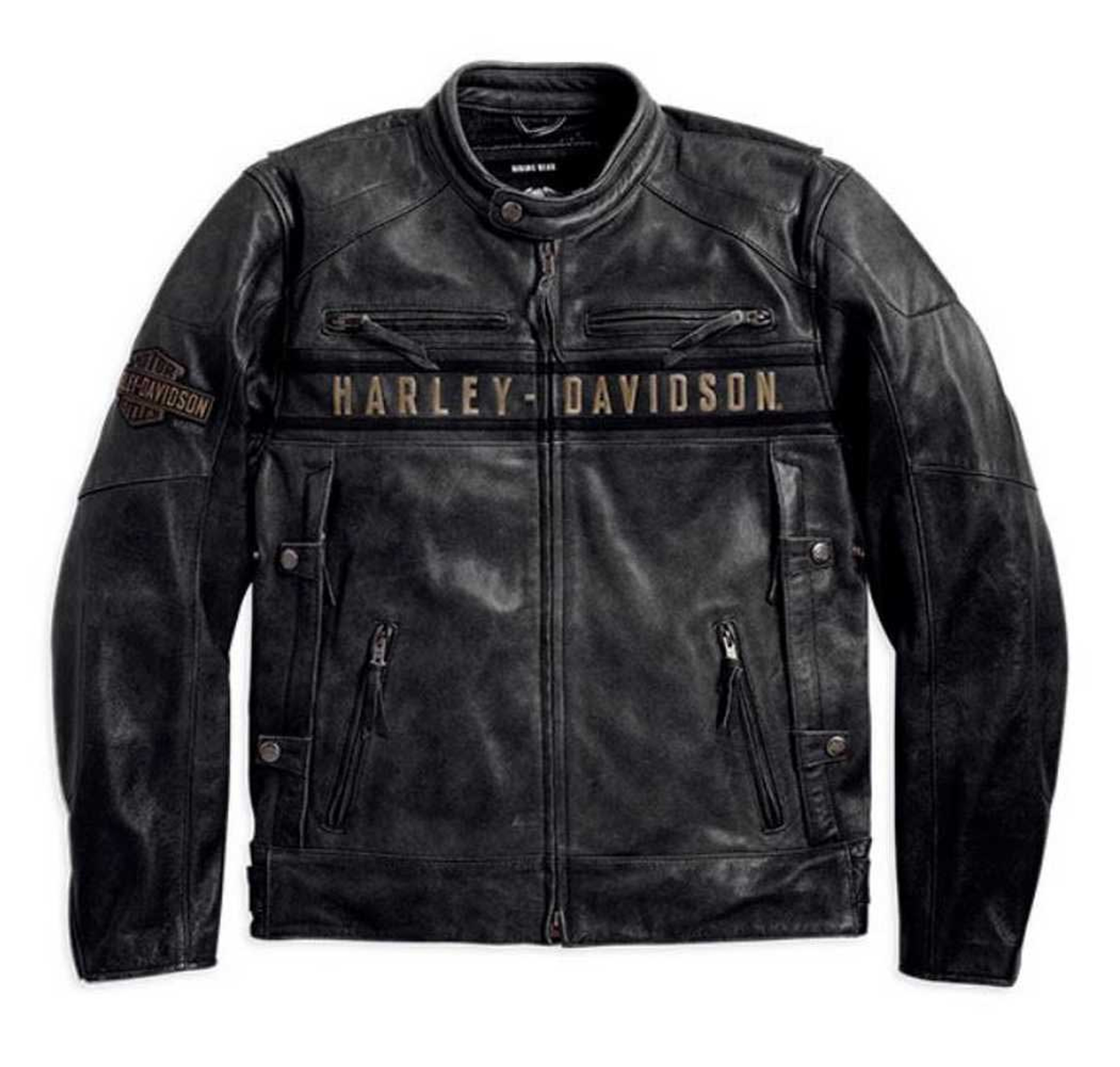 Harley-Davidson® Men's Passing Link Triple Vent Leather Jacket 98074 ...