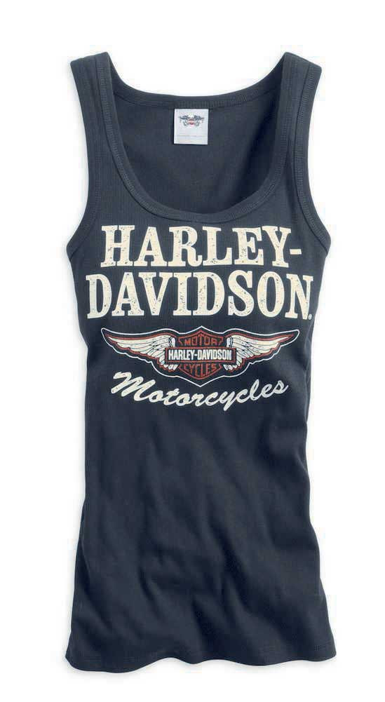 HarleyDavidson® Women's Ironic Scoop Neck Tank Top, Black 9915014VW