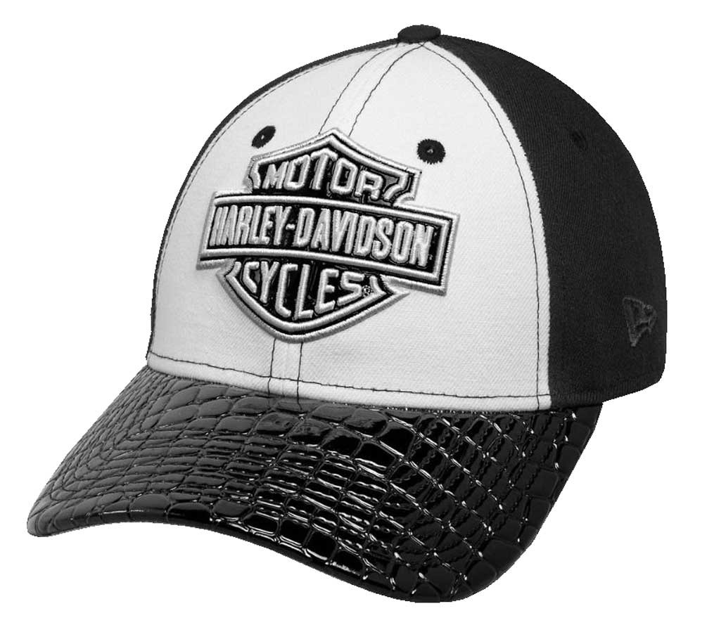 HarleyDavidson® Women's Colorblock B&S Crocodile Baseball Cap, Black 9956517VW Wisconsin