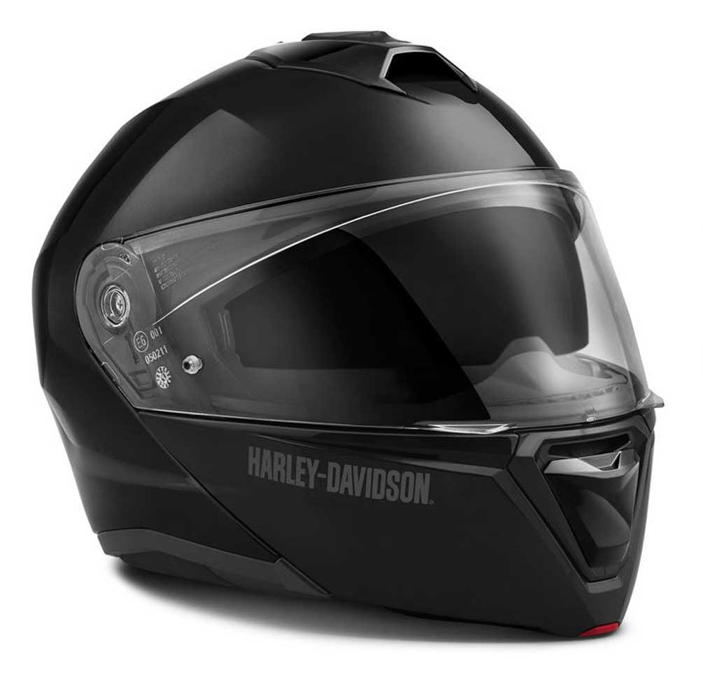 HarleyDavidson® Men's Capstone Sun Shield Modular Helmet, Gloss Black 9815821VX Wisconsin