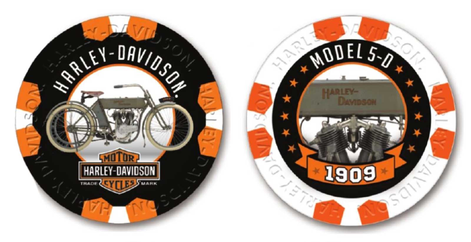 HarleyDavidson® Vintage Series 2 1909 Model 5D Collectible Poker