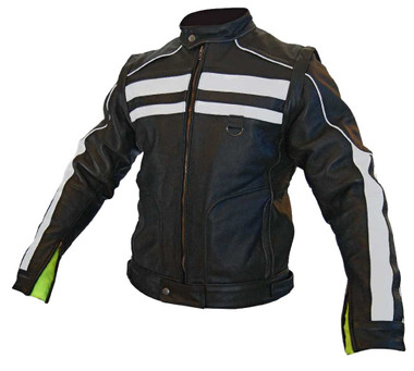 Missing Link Men's Rival Leather Motorcycle Jacket, Converts to Vest RIVJAC - Wisconsin Harley-Davidson