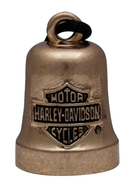 Harley-Davidson Bar & Shield Logo Motorcycle Ride Bell, Gold Tone HRB066 - Wisconsin Harley-Davidson