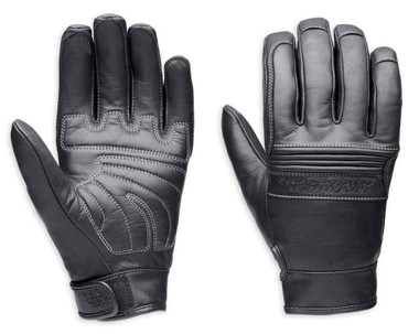Harley-Davidson Men's Tailgater Full-Finger Leather Gloves 98304-14VM - Wisconsin Harley-Davidson