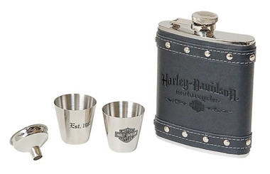 Harley-Davidson Motorcycle Flask Gift Set HDL-18505 - Wisconsin Harley-Davidson