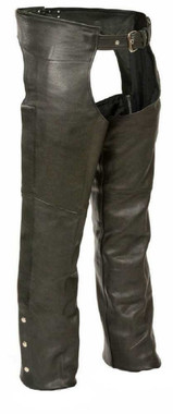 Milwaukee Leather Men's Basic Coin Pocket Leather Chaps SH1115 - Wisconsin Harley-Davidson