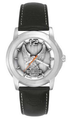 Harley-Davidson Men's Bulova Eagle Wrist Watch 76A12 - Wisconsin Harley-Davidson