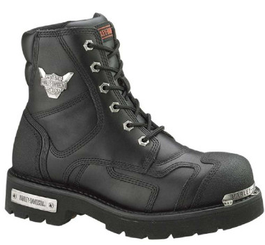 Harley-Davidson Women's Stealth 5.25-Inch Lace-Up Motorcycle Boots, Black D81641 - Wisconsin Harley-Davidson