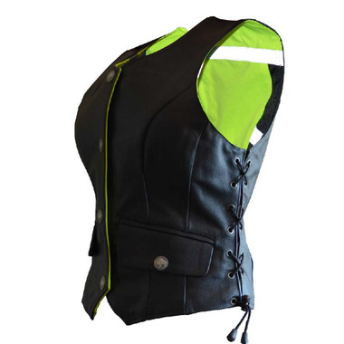 Missing Link Women's G2 D.O.C. Reversible Safety Vest (Black/HiViz Green) G2RVWG - Wisconsin Harley-Davidson