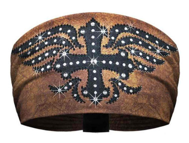 That's A Wrap Women's Knotty Band, Midnight Embellished Cowboy, Brown KB2321 - Wisconsin Harley-Davidson