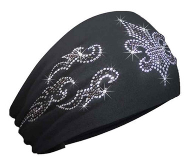 That's A Wrap Bling Knotty Band, Embellished Fleur de Lis Tribal, Black KB1616 - Wisconsin Harley-Davidson