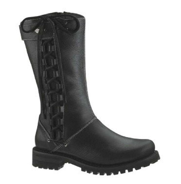 Harley-Davidson Women's Melia Welted 10-Inch Motorcycle Boots, Side Lace D85054 - Wisconsin Harley-Davidson