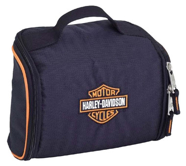 Harley-Davidson Bar & Shield Fabric Toiletry Bag - Black 99610 - Wisconsin Harley-Davidson