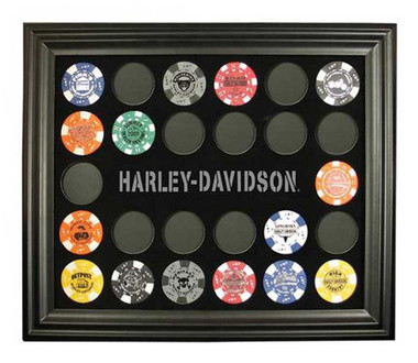 Harley-Davidson Poker Chip Collectors Frame. 6927 - Wisconsin Harley-Davidson