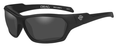 Harley-Davidson Men's Drag Gasket Sunglasses, Gray Lens / Black Frames HADRA01 - Wisconsin Harley-Davidson