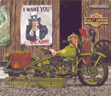 Harley-Davidson Freedom Riders Tin Metal Sign 13 x 15 Inches 2010551 - Wisconsin Harley-Davidson