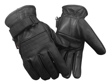 Padded Leather Gloves Men's Black Assorted Sizes