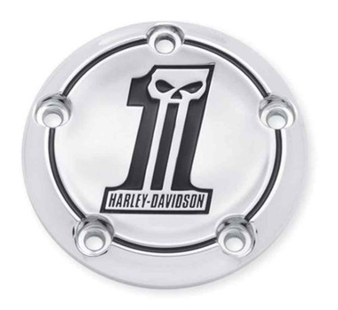 Harley-Davidson Number One Skull Timer Cover, Fits Twin-Cam Models 32519-10 - Wisconsin Harley-Davidson