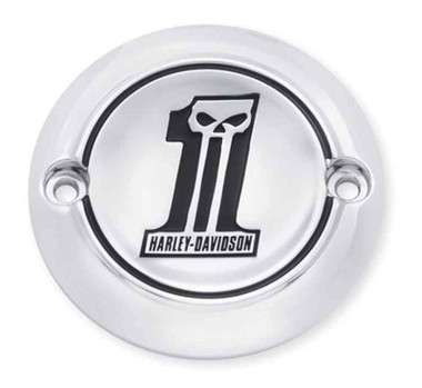 Harley-Davidson Number One Skull Timer Cover, Fits XL & XR Models 32520-10 - Wisconsin Harley-Davidson