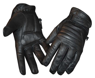 Redline Women's Soft Fleece Lining Motorcycle Leather Gloves, Black GL-56 - Wisconsin Harley-Davidson