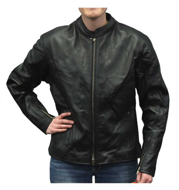 Redline Women's Naked Goat Skin Vented Panels Racing Jacket, Black L-4515 - Wisconsin Harley-Davidson