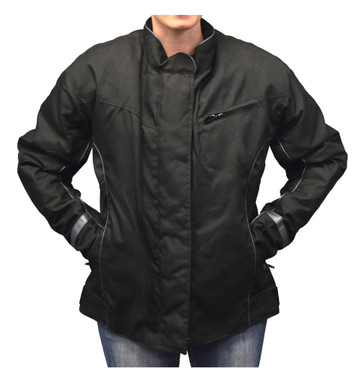Redline Women's Body Armor Racing Nylon Jacket w/ Liner, Solid Black L-4014 - Wisconsin Harley-Davidson