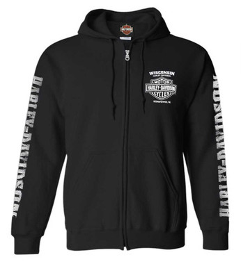 Harley-Davidson® Men's Eagle Hoodie, Hooded Sweatshirt Zippered