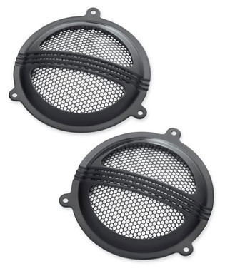 Harley-Davidson Defiance Batwing Fairing Speaker Grills - Black Finish 76000686 - Wisconsin Harley-Davidson